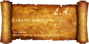 Lukits Angelina névjegykártya
